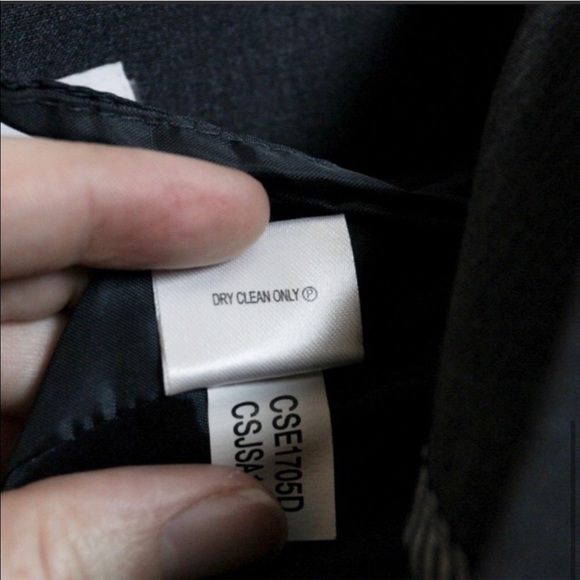 Calvin Klein Suit Skirt, Charcoal Grey - Sz. L - Picture 4 of 5